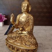 Brass Buddha Statue on Base – 7″