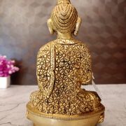 Brass Buddha Statue on Base – 7″