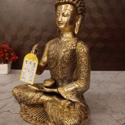 Brass Buddha Statue-12″