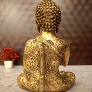 Brass Buddha Statue-12″
