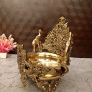 Buy Brass Design Uruli For Home decor / Pooja 11.5″