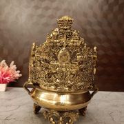 Buy Brass Design Uruli For Home decor / Pooja 11.5″