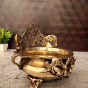 Brass Designer Uruli For Home Decor 6.5″