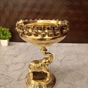 Brass Elephant Uruli- 9″