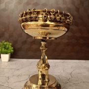 Brass Elephant Uruli- 9″