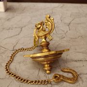 Brass Wall Hanging Five Face Annam Diya / Best For Pooja Room 19″