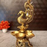 brass-five-face-peacock-diya-pooja-gift-vgocart-coimbatore-india