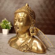Brass Plain Semi Buddha / Golden Finish 6″