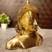 Brass Plain Semi Buddha / Golden Finish 6″