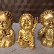 Buy Brass Babe Laughing Buddhas Statue 7.5″
