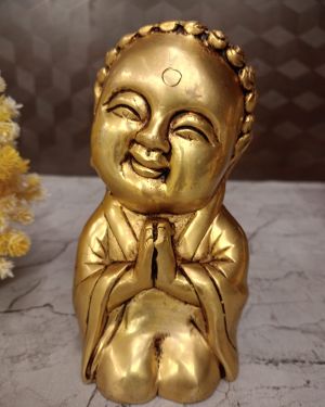 Buy Brass Babe Laughing Buddhas Statue 7.5″
