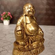 Brass Laughing Buddha 6”