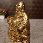 Brass Laughing Buddha 6”