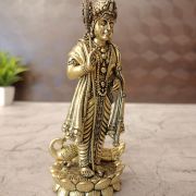 Brass Fine Art Murugan Idol Standing On Lotus 5″