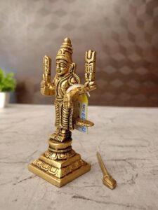 Brass Murugan Idol 4″