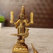 Brass Murugan Idol 4″