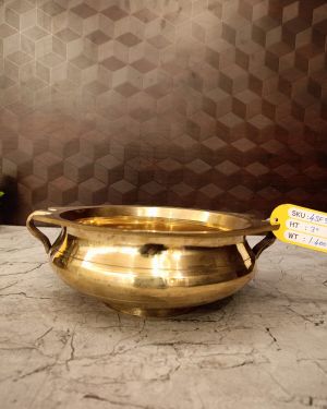 Brass Plain Uruli 3″