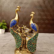 brass-peacock-sitting-stem-pooja-gift-vgocart-coimbatore-india