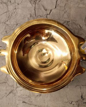 Brass Plain Small Uruli / Home Decor And Golden Finish 2.5″