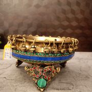 Buy Brass Stone Uruli With Bells 4.5″