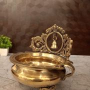 Brass Uruli with Bell 7″