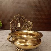 Brass Uruli with Bell 7″