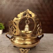 Brass Uruli with Bell 7″