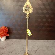 Buy Brass Vel With Red Stone 12″ For Pooja