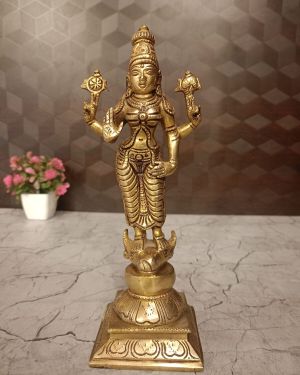 Vishnu Durgai Brass Statue- 9.5″