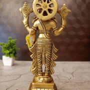 Buy Brass Vishnu Statue For Pooja & Antique Finish 8.5″