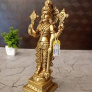 Buy Brass Vishnu Statue For Pooja & Antique Finish 8.5″