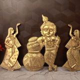 brass-wall-mount-krishna-decor-lady-idol-pooja-gift-vgocart-coimbatore