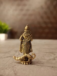 Brass Fine art Murugan on Lotus 2″
