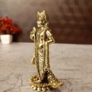 Brass Fine art Murugan on Lotus 4″