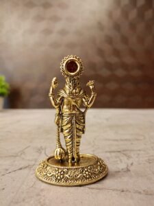 Brass Fine Art Vishnu Idol 3″