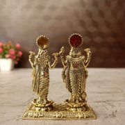 Brass Fine Art Vishnu Lakshmi 3″