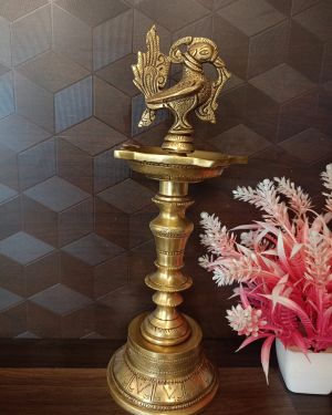 Buy Brass Annam Kuthu Vilakku 11″ For Pooja