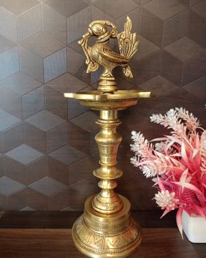 Buy Brass Annam Kuthu Vilakku 11″ For Pooja
