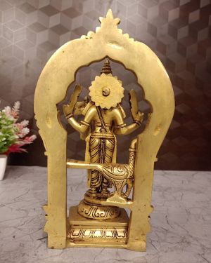 Brass Subramaniya Swamy Handicraft Statue For Pooja 10″