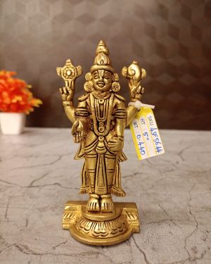 Buy Brass Perumal Idol For Pooja 6″