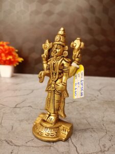 Buy Brass Perumal Idol For Pooja 6″