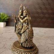 Brass Fine Art Radha Krishna Idol 5″