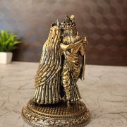 Brass Fine Art Radha Krishna Idol 5″