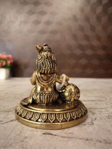 Buy Brass Fine Art Vennai Krishna Statue 3″