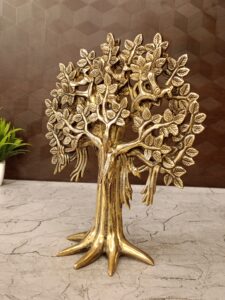 Buy Brass Kalpavriksha Tree With Stand 10″ Handicraft & Antique Finish