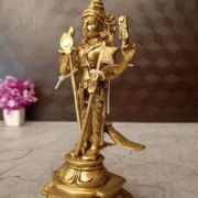 Brass Thiruchendur Murugan Idol 9″