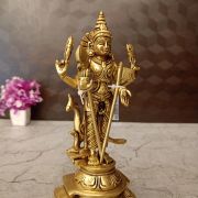 Brass Thiruchendur Murugan Idol 9″