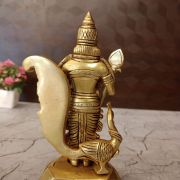 Brass Murugan With Peacock Statue 7″
