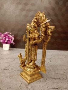 Buy Brass Designer Arch Murugan Statue 8″