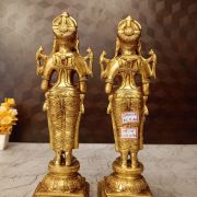 Brass Paavai Diya pair For Home Decor And Pooja Room / handicraft Idol 12″